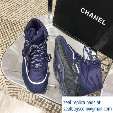Chanel Fabric Sneakers G35205 Blue 2019 - Click Image to Close