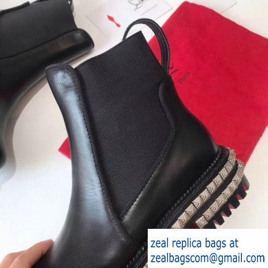 Christian Louboutin By the River Ankle Boots Black 2019 - Click Image to Close