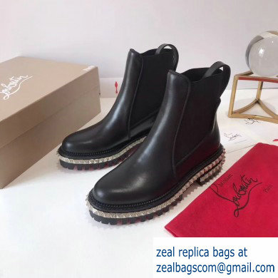 Christian Louboutin By the River Ankle Boots Black 2019 - Click Image to Close