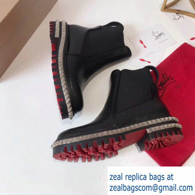Christian Louboutin By the River Ankle Boots Black 2019 - Click Image to Close
