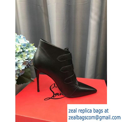 Christian Louboutin Heel Boots Black/Velcro Fastener 2019 - Click Image to Close