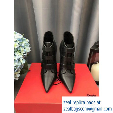 Christian Louboutin Heel Boots Black/Velcro Fastener 2019 - Click Image to Close