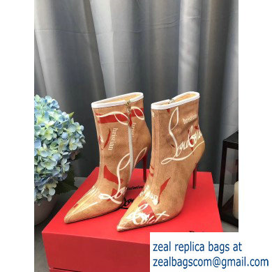 Christian Louboutin Heel Boots Logo Apricot 2019