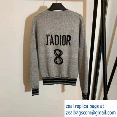 DIOR KNITTED SWEATER AND PANTS GRAY 2019