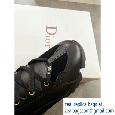 Dior D-Connect Shearling Sneakers Black 2019 - Click Image to Close