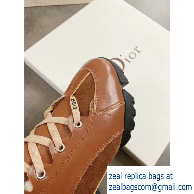 Dior D-Connect Shearling Sneakers Brown 2019