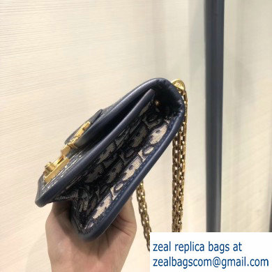 Dior Dioraddict Mini Flap Bag in Oblique Canvas Blue 2019 - Click Image to Close