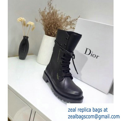 Dior Diorcamp Low Boots in Shiny Rubber Black 2019