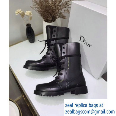 Dior Diorcamp Low Boots in Shiny Rubber Black 2019 - Click Image to Close