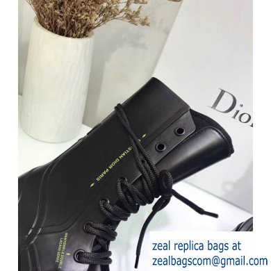 Dior Diorcamp Low Boots in Shiny Rubber Black 2019