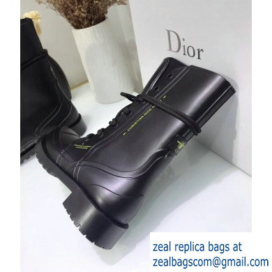 Dior Diorcamp Low Boots in Shiny Rubber Black 2019