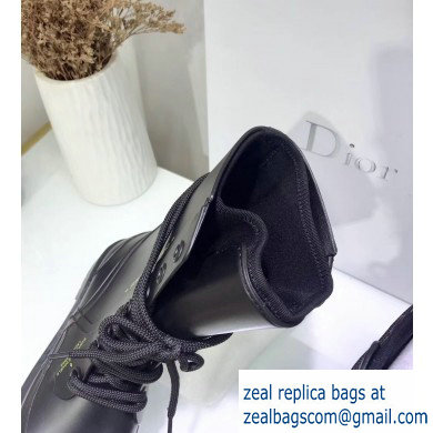 Dior Diorcamp Low Boots in Shiny Rubber Black 2019
