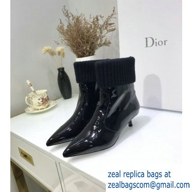 Dior Heel 3.5cm Beat Low Boots in Black Brushed Calfskin 2019 - Click Image to Close