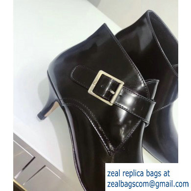 Dior Heel 4.5cm Swing Ankle Boots Black with Buckle 2019