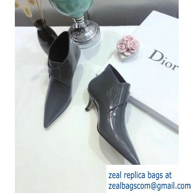 Dior Heel 4.5cm Swing Ankle Boots Gray with Buckle 2019 - Click Image to Close