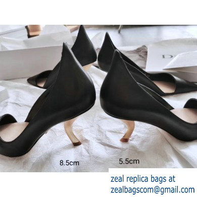 Dior Heel 5.5cm/8.5cm D-Sculpture Pumps Black 2019 - Click Image to Close