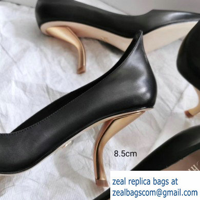 Dior Heel 5.5cm/8.5cm D-Sculpture Pumps Black 2019 - Click Image to Close