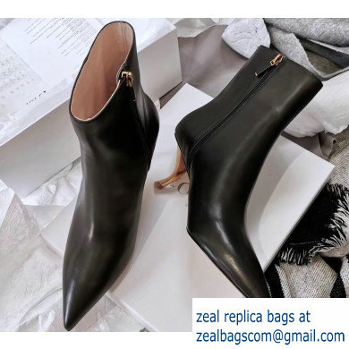 Dior Heel 5.5cm D-Sculpture Ankle Boots Black 2019