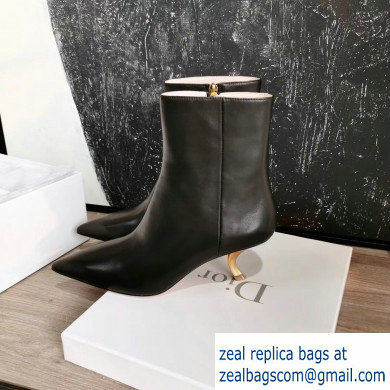 Dior Heel 5.5cm D-Sculpture Ankle Boots Black 2019