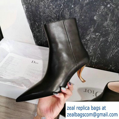 Dior Heel 5.5cm D-Sculpture Ankle Boots Black 2019