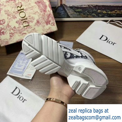 Dior JE T'AIME Oblique High-top Sneakers White 2019 - Click Image to Close