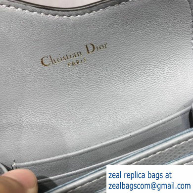 Dior Leather Saddle Flap Card Holder Light Gray 2019 - Click Image to Close