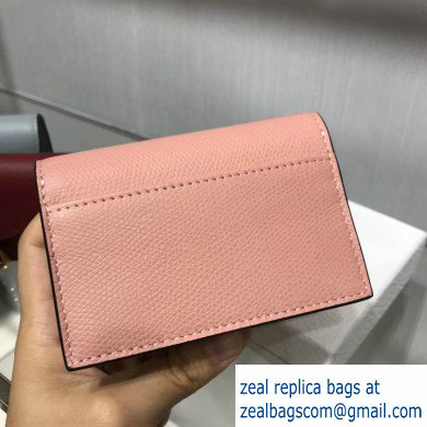 Dior Leather Saddle Flap Card Holder Nude Pink 2019 - Click Image to Close