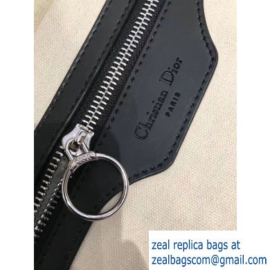 Dior Oblique Canvas Trolley Travel Luggage Bag Black - Click Image to Close