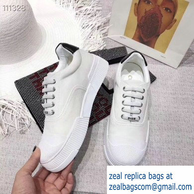 Dior Tartan Fabric Sneakers White 2019