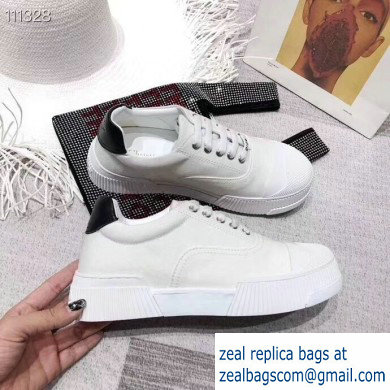 Dior Tartan Fabric Sneakers White 2019