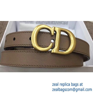 Dior Width 2cm Calfskin Saddle Belt Camel with CD Buckle - Click Image to Close