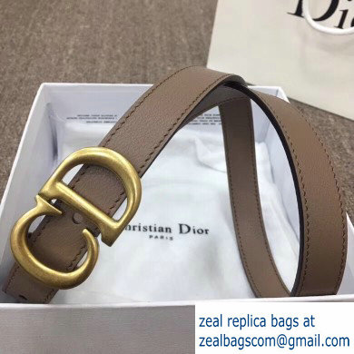 Dior Width 2cm Calfskin Saddle Belt Camel with CD Buckle - Click Image to Close