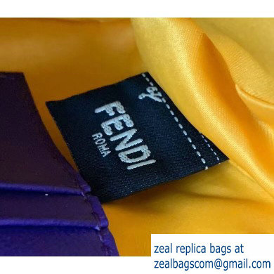 Fendi Embroidered Sequins Mini Baguette Bag Purple 2019 - Click Image to Close
