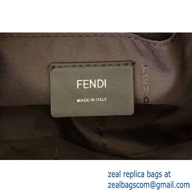 Fendi FF Motif Leather By The Way Mini Boston Bag Sky Blue