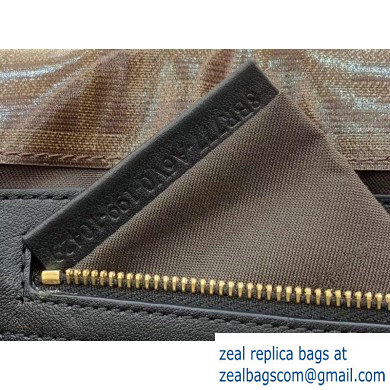 Fendi Glazed Fabric Jacquard FF Medium Baguette Bag Black with Cage 2019