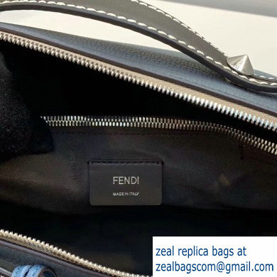 Fendi Grained Leather By The Way Medium Boston Bag Baby Blue