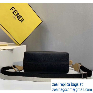 Fendi Grained Leather By The Way Medium Boston Bag Black - Click Image to Close