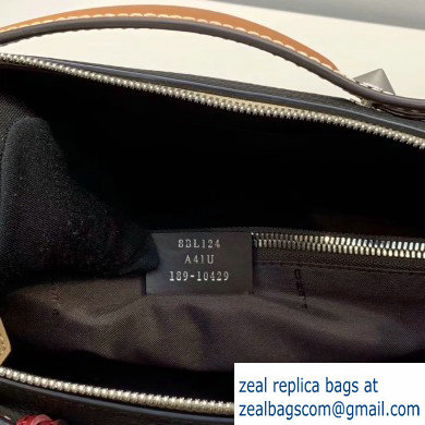 Fendi Grained Leather By The Way Medium Boston Bag Black