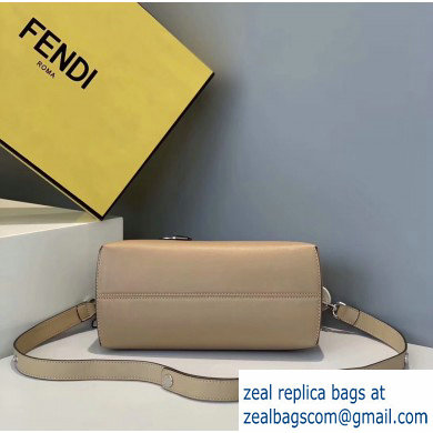 Fendi Leather By The Way Medium Boston Bag Beige/Coffee/Yellow