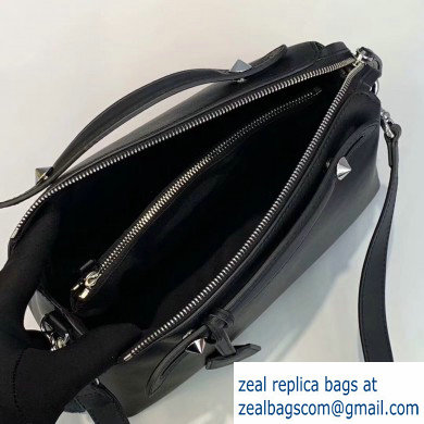 Fendi Leather By The Way Medium Boston Bag Black