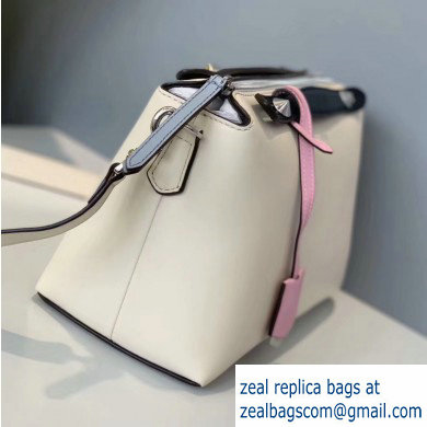 Fendi Leather By The Way Medium Boston Bag Creamy - Click Image to Close