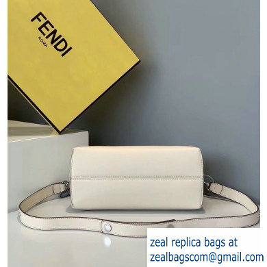 Fendi Leather By The Way Medium Boston Bag Creamy - Click Image to Close