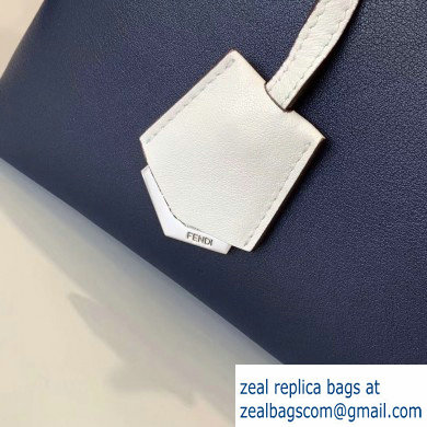 Fendi Leather By The Way Medium Boston Bag Dark Blue - Click Image to Close
