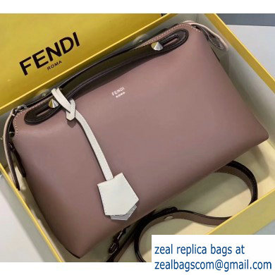 Fendi Leather By The Way Medium Boston Bag Dusty Pink