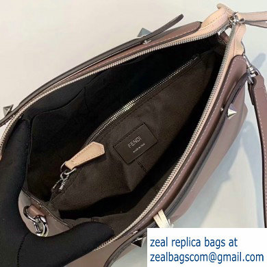 Fendi Leather By The Way Medium Boston Bag Dusty Pink