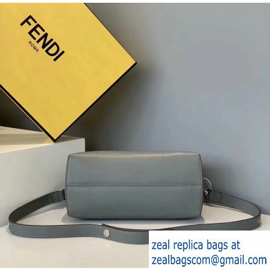 Fendi Leather By The Way Medium Boston Bag Gray - Click Image to Close