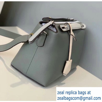 Fendi Leather By The Way Medium Boston Bag Gray - Click Image to Close