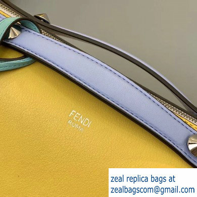 Fendi Leather By The Way Medium Boston Bag Yellow - Click Image to Close