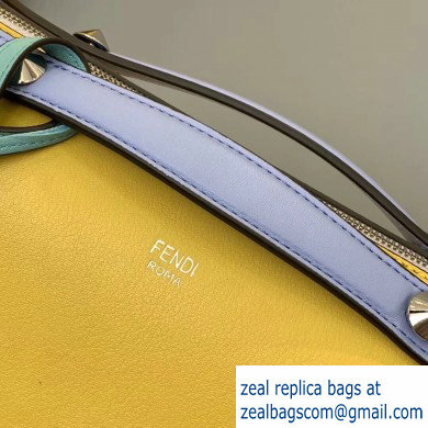 Fendi Leather By The Way Medium Boston Bag Yellow