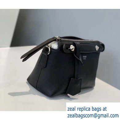 Fendi Leather By The Way Mini Boston Bag Black